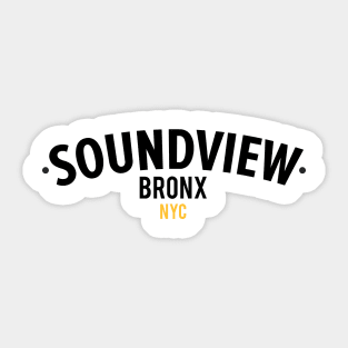 New York Bronx - New York Bronx Schriftzug - Bronx Logo - Soundview NYC Sticker